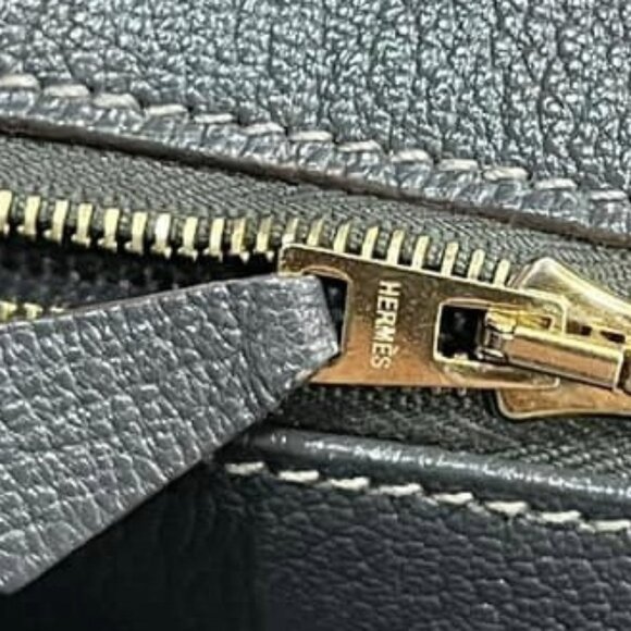 HERMES BIRKIN 35 ETAIN CLUB CLEMENCE-3 COLOR PERMABRASS HARDWARE-100% AUTHENTIC - Picture 14 of 15